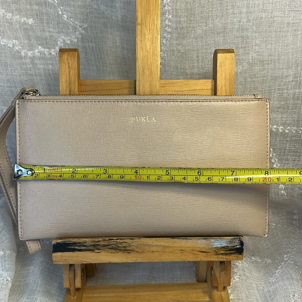 Furla leather wristlet wallet